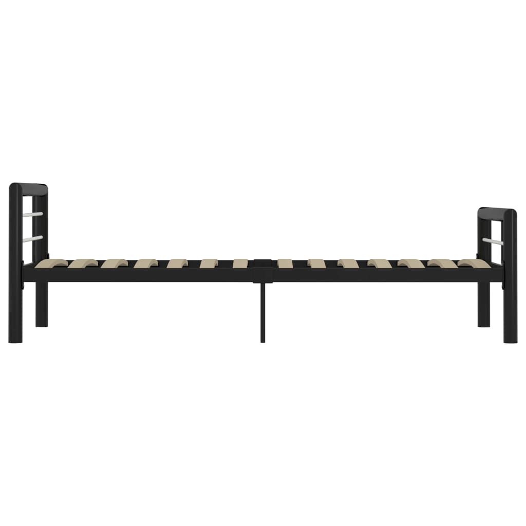 Bed Frame Black and White Metal 100x200 cm- Beds & Bed Frames - HomeShopIreland - Home Shop Ireland - Beds & Bed Frames - Bed Frame Black and White Metal 100x200 cm