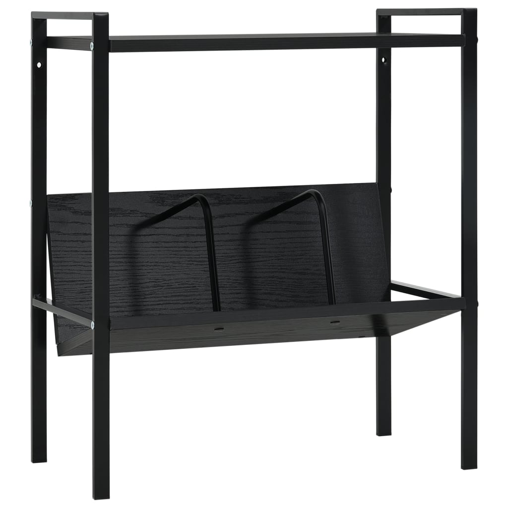 2-Layer Book Shelf Black 52x28x59 cm Chipboard- Bookcases & Standing Shelves - HomeShopIreland - Home Shop Ireland - Bookcases & Standing Shelves - 2-Layer Book Shelf Black 52x28x59 cm Chipboard