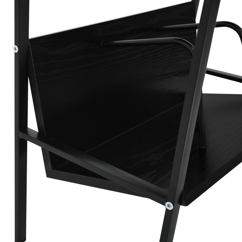 2-Layer Book Shelf Black 52x28x59 cm Chipboard- Bookcases & Standing Shelves - HomeShopIreland - Home Shop Ireland - Bookcases & Standing Shelves - 2-Layer Book Shelf Black 52x28x59 cm Chipboard