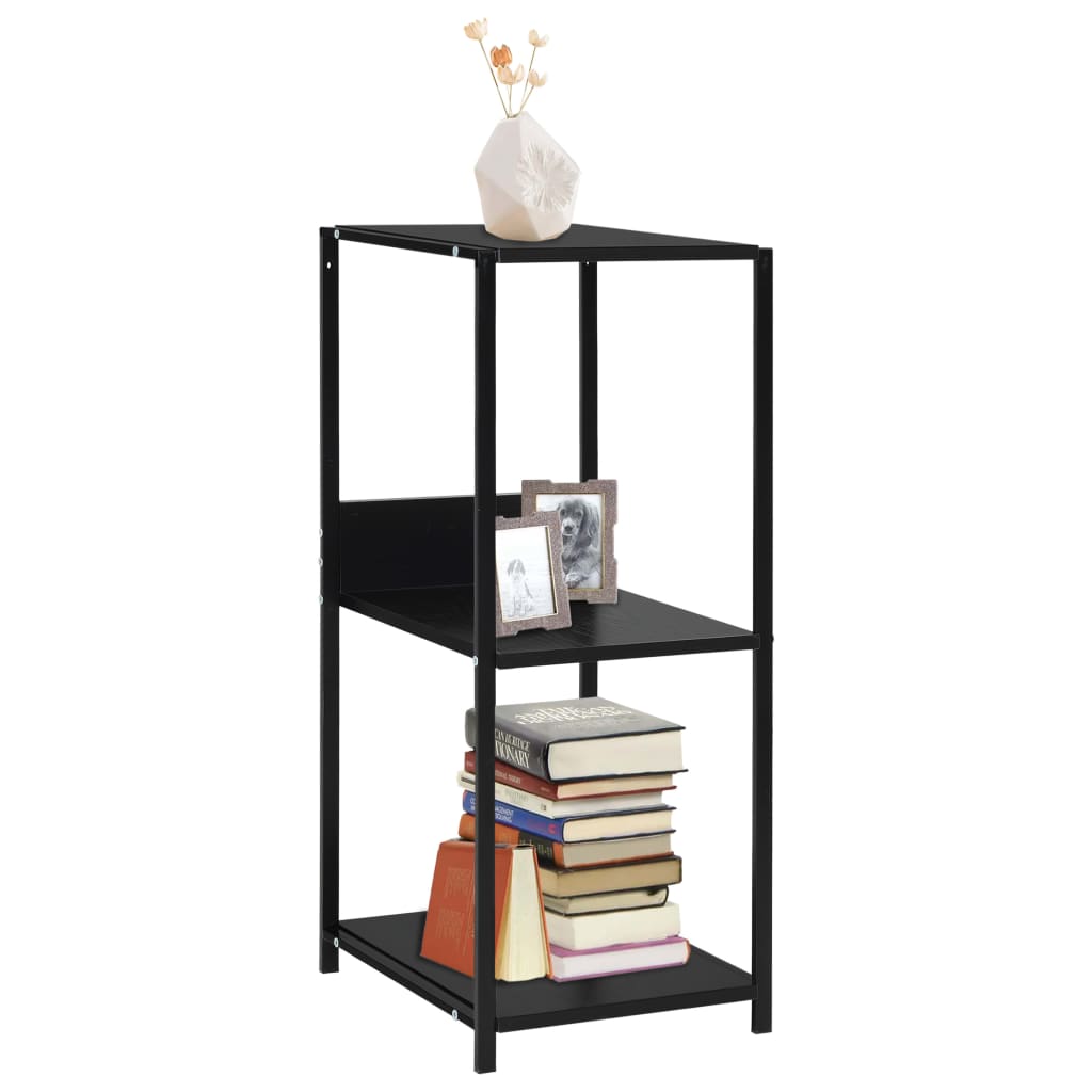 Small Straight Book Shelf Black 33.5x39.6x79.7 cm Chipboard- Bookcases & Standing Shelves - HomeShopIreland - Home Shop Ireland - Bookcases & Standing Shelves - Small Straight Book Shelf Black 33.5x39.6x79.7 cm Chipboard