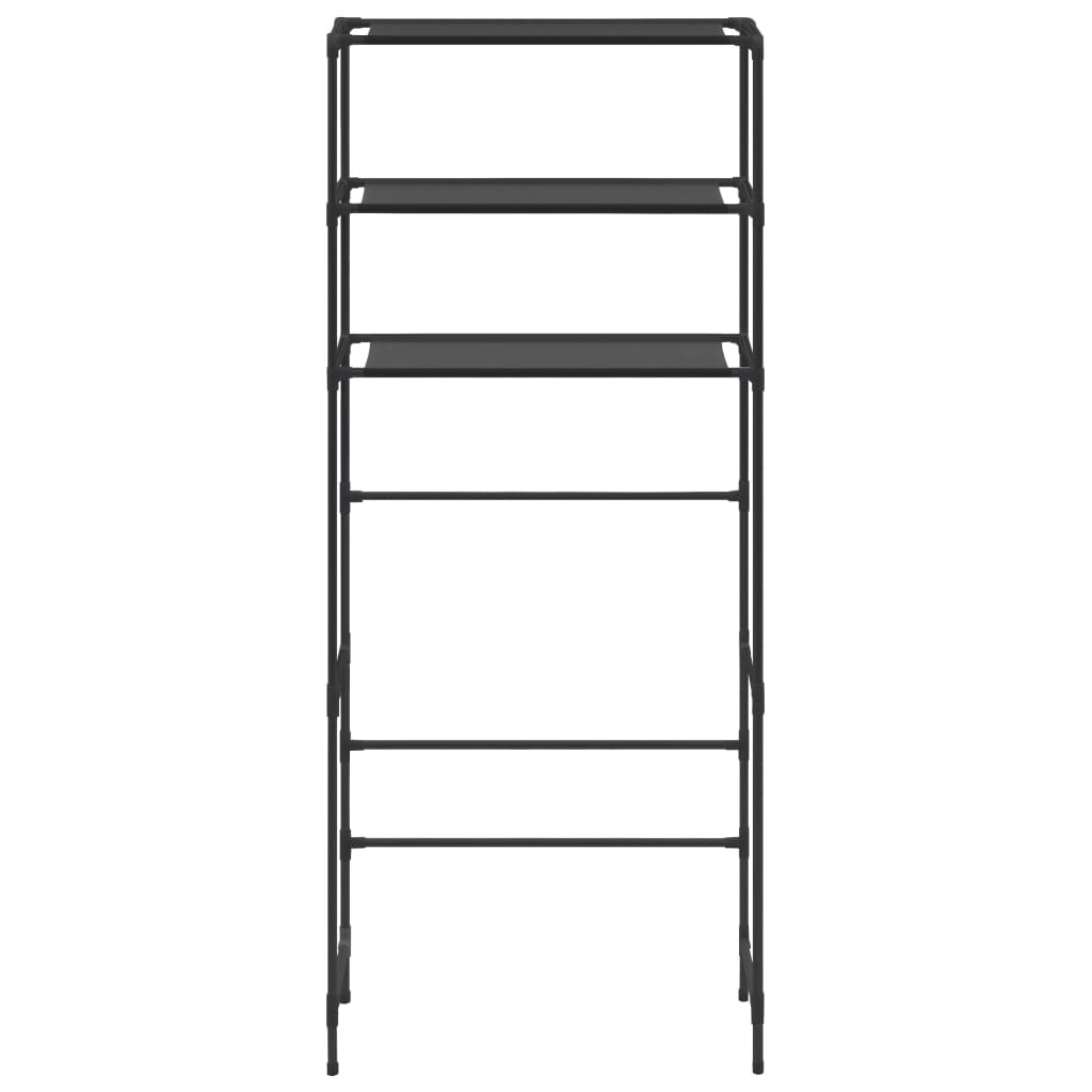 3-Tier Storage Rack over Laundry Machine Black 69x28x169 cm- Towel Racks & Holders - HomeShopIreland - Home Shop Ireland - Towel Racks & Holders - 3-Tier Storage Rack over Laundry Machine Black 69x28x169 cm