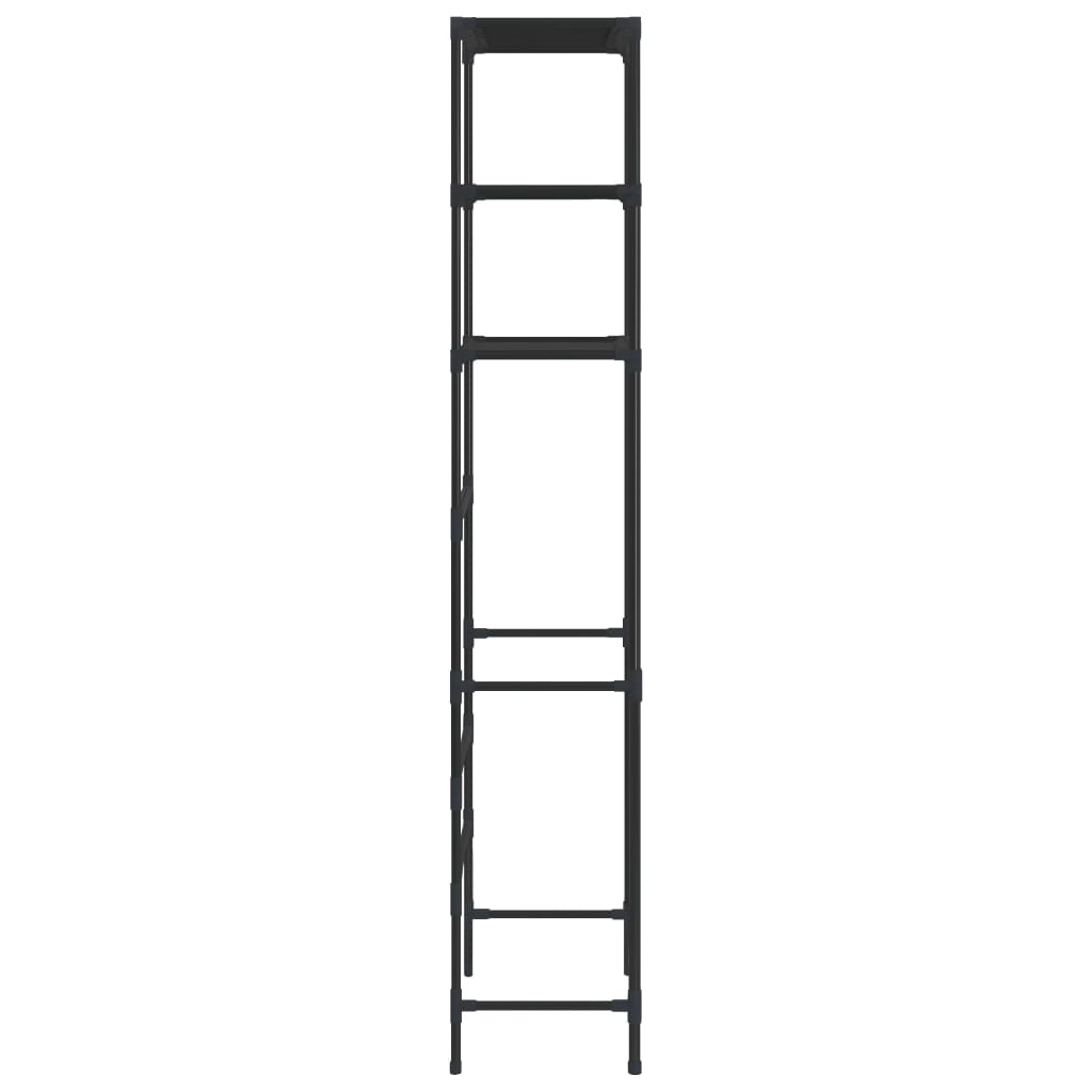 3-Tier Storage Rack over Laundry Machine Black 69x28x169 cm- Towel Racks & Holders - HomeShopIreland - Home Shop Ireland - Towel Racks & Holders - 3-Tier Storage Rack over Laundry Machine Black 69x28x169 cm