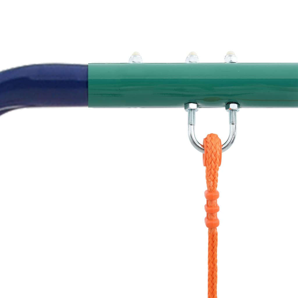 Swing Set with Gymnastic Rings and 4 Seats Steel- Swing Sets & Playsets - HomeShopIreland - Home Shop Ireland - Swing Sets & Playsets - Swing Set with Gymnastic Rings and 4 Seats Steel