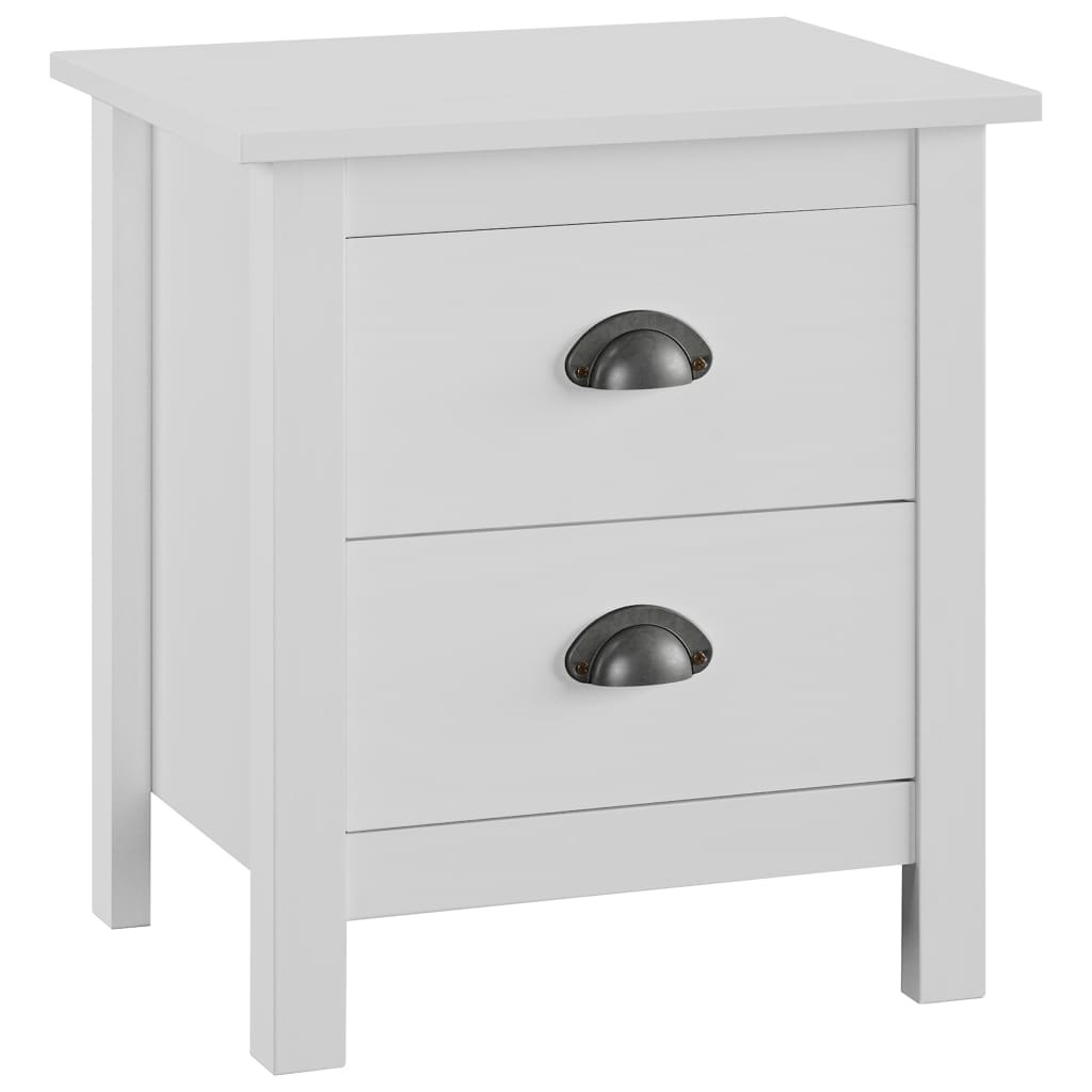 Bedside Cabinet Hill Range White 46x35x49.5 cm Solid Pine Wood- Bedside Tables - HomeShopIreland - Home Shop Ireland - Bedside Tables - Bedside Cabinet Hill Range White 46x35x49.5 cm Solid Pine Wood