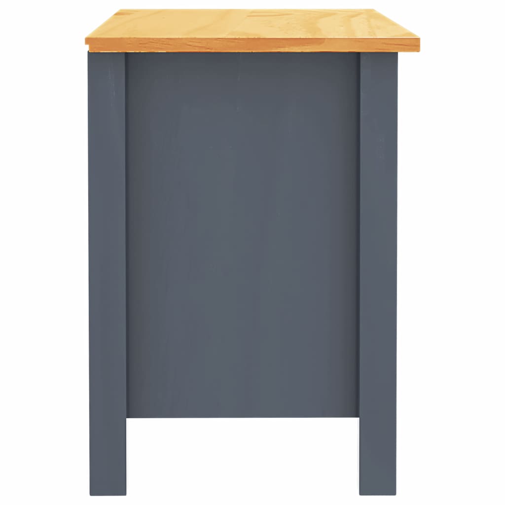 Bedside Cabinet "Hill Range" Grey 46x35x49.5 cm Solid Pine Wood- Bedside Tables - HomeShopIreland - Home Shop Ireland - Bedside Tables - Bedside Cabinet "Hill Range" Grey 46x35x49.5 cm Solid Pine Wood
