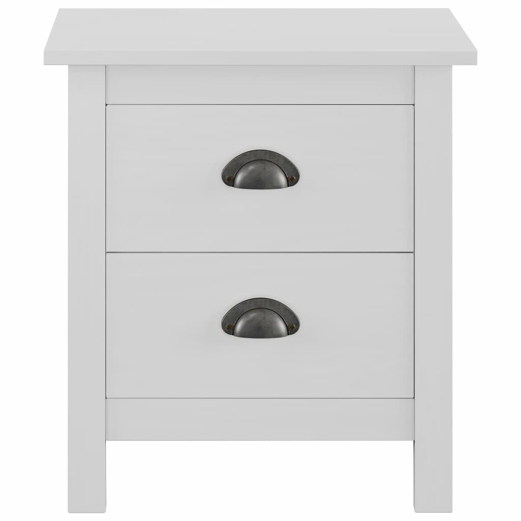 Bedside Cabinet Hill Range 2 pcs White 46x35x49.5 cm Solid Pine Wood- Bedside Tables - HomeShopIreland - Home Shop Ireland - Bedside Tables - Bedside Cabinet Hill Range 2 pcs White 46x35x49.5 cm Solid Pine Wood