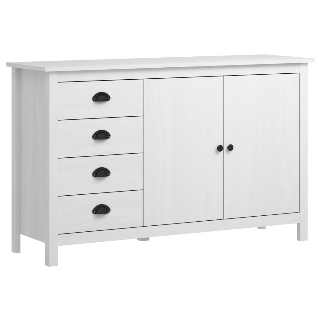 Sideboard Hill Range White 130x40x80 cm Solid Pine Wood- Buffets & Sideboards - HomeShopIreland - Home Shop Ireland - Buffets & Sideboards - Sideboard Hill Range White 130x40x80 cm Solid Pine Wood