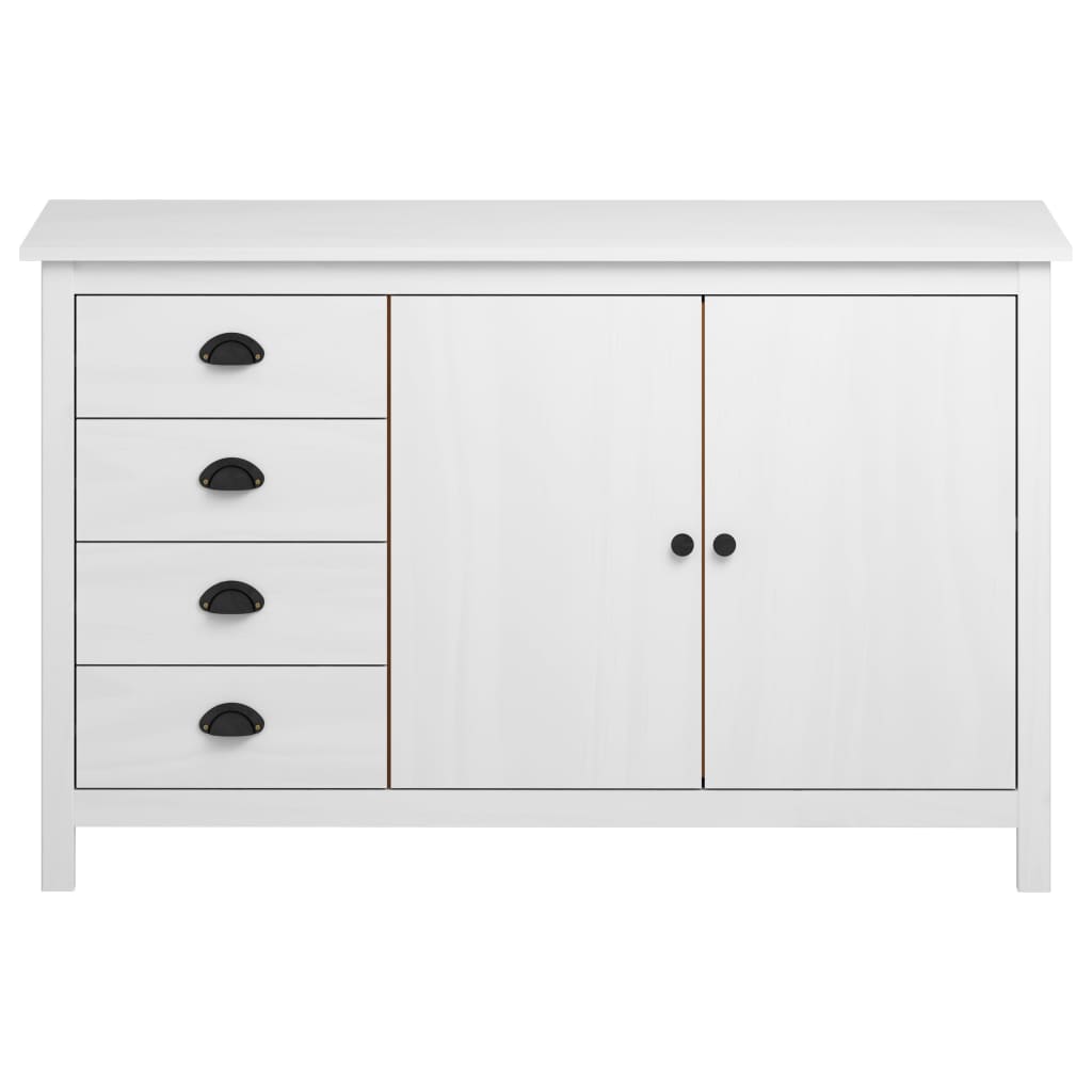 Sideboard Hill Range White 130x40x80 cm Solid Pine Wood- Buffets & Sideboards - HomeShopIreland - Home Shop Ireland - Buffets & Sideboards - Sideboard Hill Range White 130x40x80 cm Solid Pine Wood