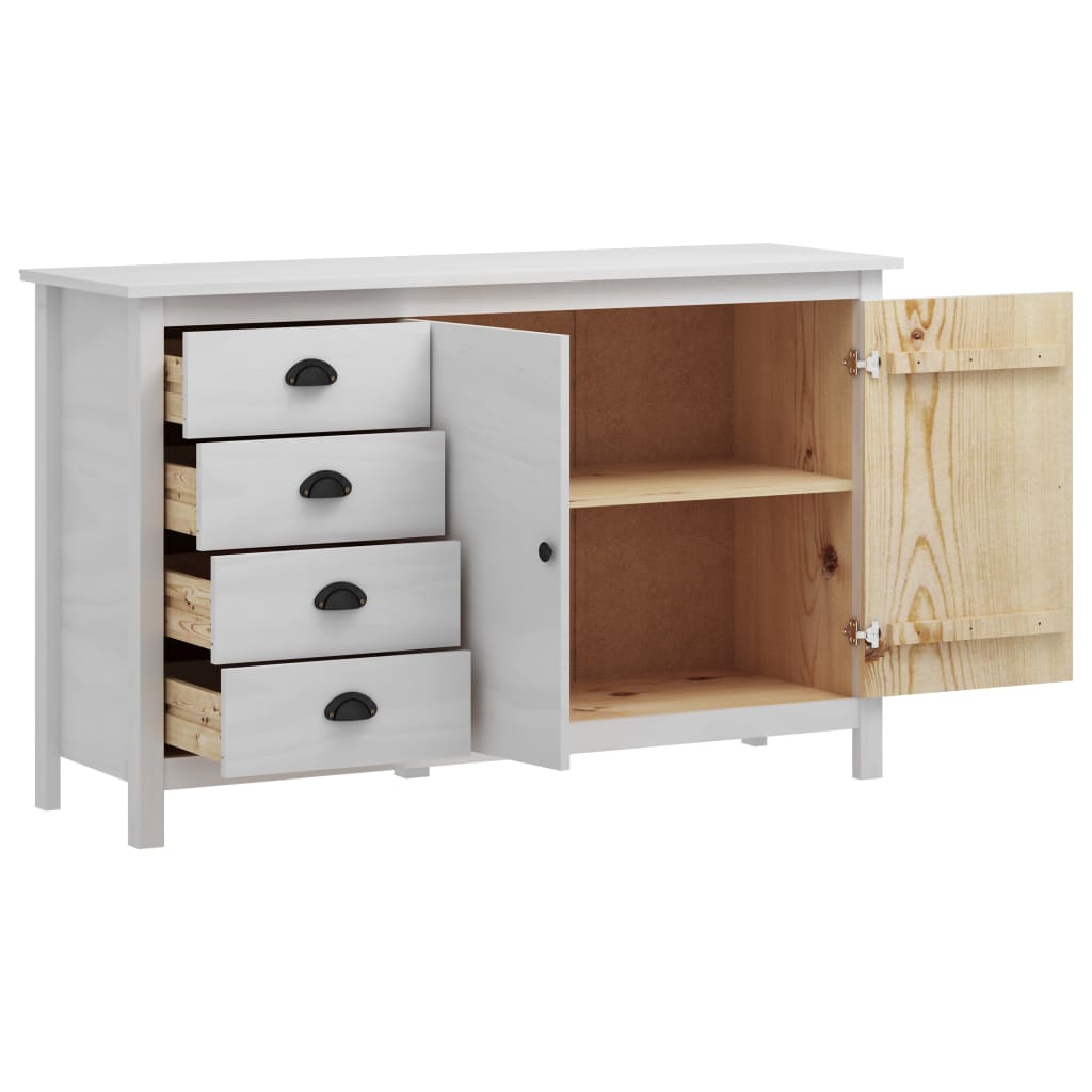 Sideboard Hill Range White 130x40x80 cm Solid Pine Wood- Buffets & Sideboards - HomeShopIreland - Home Shop Ireland - Buffets & Sideboards - Sideboard Hill Range White 130x40x80 cm Solid Pine Wood
