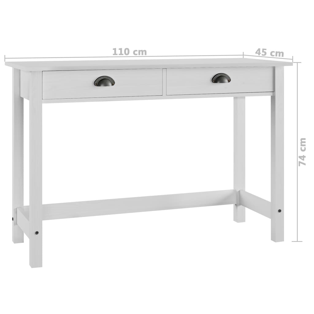 Console Table Hill Range with 2 Drawers 110x45x74 cm Solid Pine Wood- End Tables - HomeShopIreland - Home Shop Ireland - End Tables - Console Table Hill Range with 2 Drawers 110x45x74 cm Solid Pine Wood