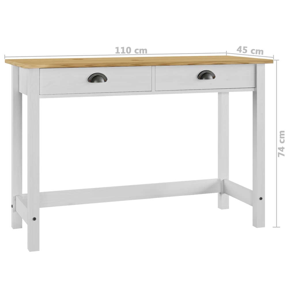 Console Table Hill Range with 2 Drawers 110x45x74 cm Solid Pine Wood- End Tables - HomeShopIreland - Home Shop Ireland - End Tables - Console Table Hill Range with 2 Drawers 110x45x74 cm Solid Pine Wood