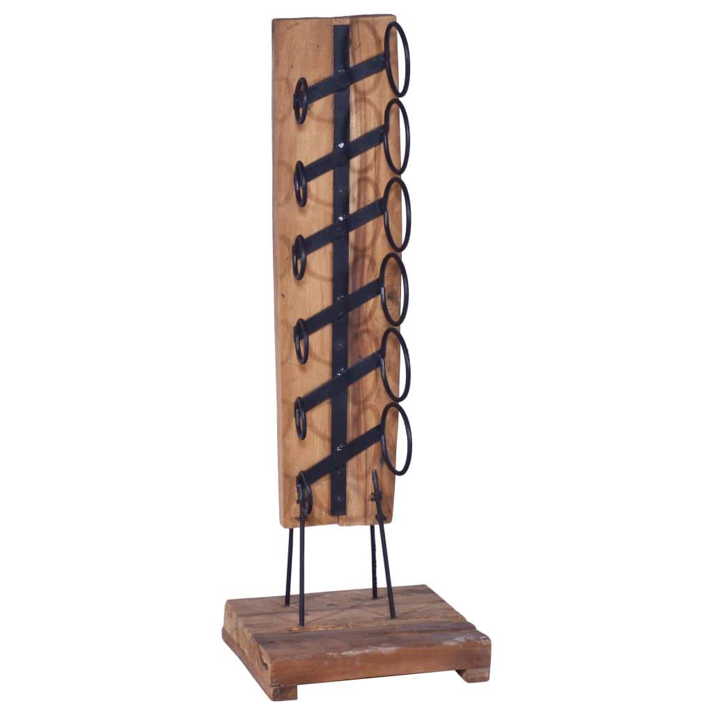 Wine Rack for 6 Bottles 35x35x100 cm Solid Teak Wood- Wine Racks - HomeShopIreland - Home Shop Ireland - Wine Racks - Wine Rack for 6 Bottles 35x35x100 cm Solid Teak Wood
