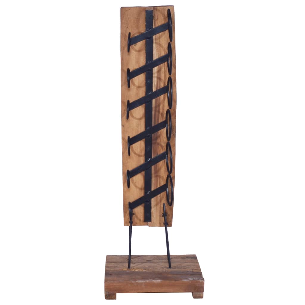Wine Rack for 6 Bottles 35x35x100 cm Solid Teak Wood- Wine Racks - HomeShopIreland - Home Shop Ireland - Wine Racks - Wine Rack for 6 Bottles 35x35x100 cm Solid Teak Wood