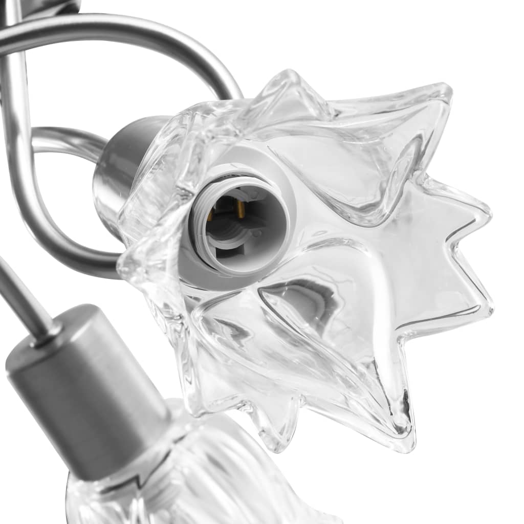 Ceiling Lamp with Transparent Glass Shades for 3 E14 Bulbs Tulip- Ceiling Light Fixtures - HomeShopIreland - Home Shop Ireland - Ceiling Light Fixtures - Ceiling Lamp with Transparent Glass Shades for 3 E14 Bulbs Tulip