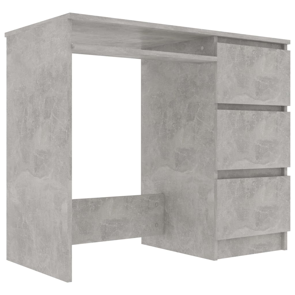Desk Concrete Grey 90x45x76 cm Chipboard- Desks - HomeShopIreland - Home Shop Ireland - Desks - Desk Concrete Grey 90x45x76 cm Chipboard