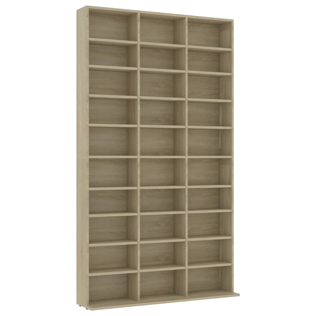 CD Cabinet Sonoma Oak 102x23x177.5 cm Chipboard- Media Storage Cabinets & Racks - HomeShopIreland - Home Shop Ireland - Media Storage Cabinets & Racks - CD Cabinet Sonoma Oak 102x23x177.5 cm Chipboard