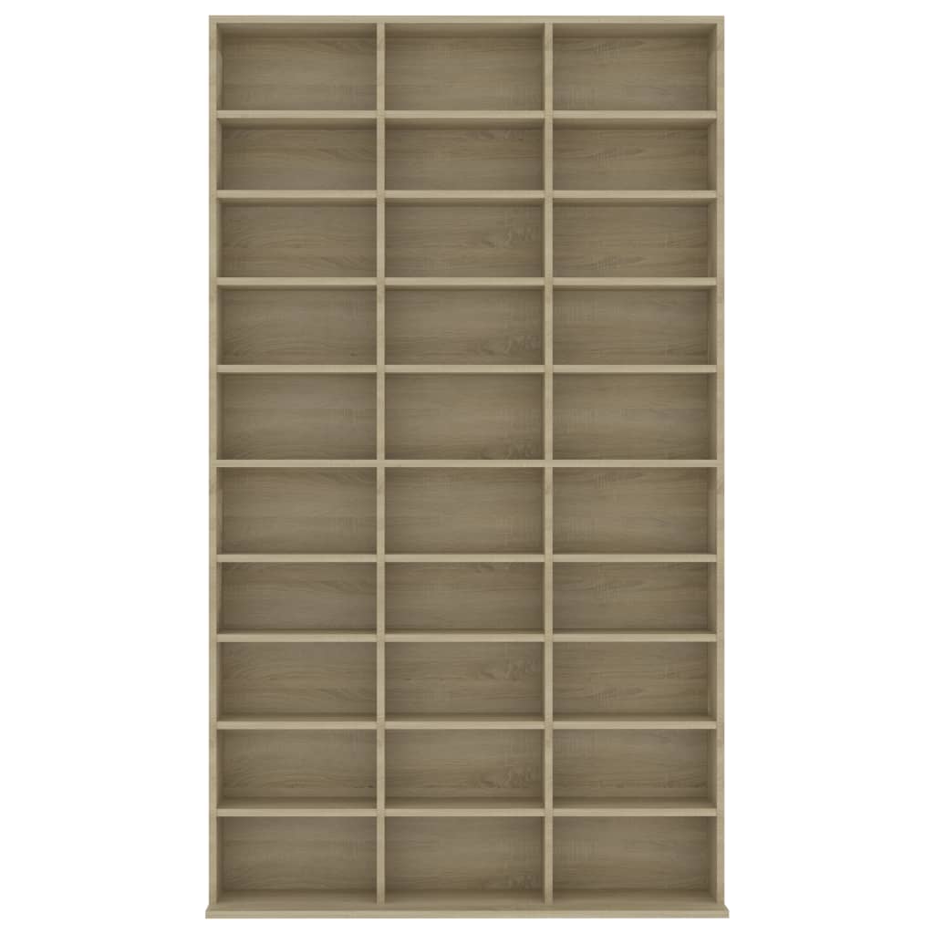CD Cabinet Sonoma Oak 102x23x177.5 cm Chipboard- Media Storage Cabinets & Racks - HomeShopIreland - Home Shop Ireland - Media Storage Cabinets & Racks - CD Cabinet Sonoma Oak 102x23x177.5 cm Chipboard
