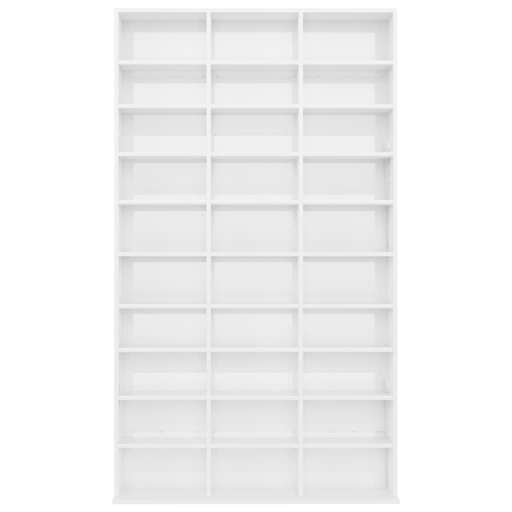 CD Cabinet High Gloss White 102x23x177.5 cm Chipboard- Media Storage Cabinets & Racks - HomeShopIreland - Home Shop Ireland - Media Storage Cabinets & Racks - CD Cabinet High Gloss White 102x23x177.5 cm Chipboard