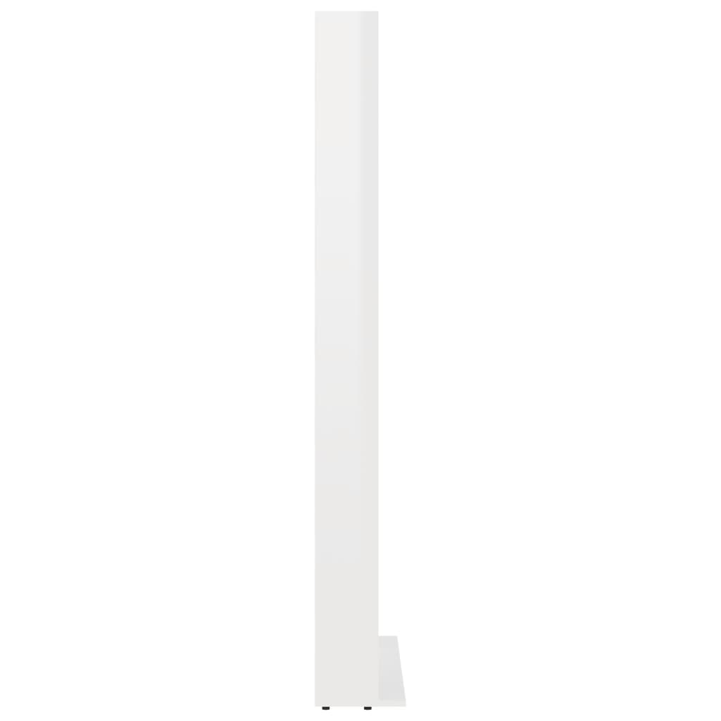 CD Cabinet High Gloss White 102x23x177.5 cm Chipboard- Media Storage Cabinets & Racks - HomeShopIreland - Home Shop Ireland - Media Storage Cabinets & Racks - CD Cabinet High Gloss White 102x23x177.5 cm Chipboard
