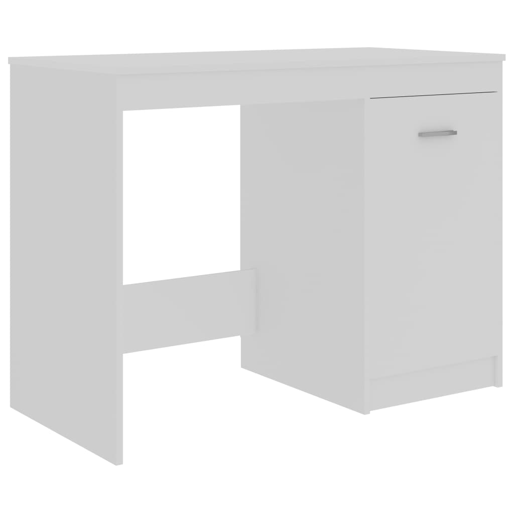Desk White 100x50x76 cm Chipboard- Desks - HomeShopIreland - Home Shop Ireland - Desks - Desk White 100x50x76 cm Chipboard
