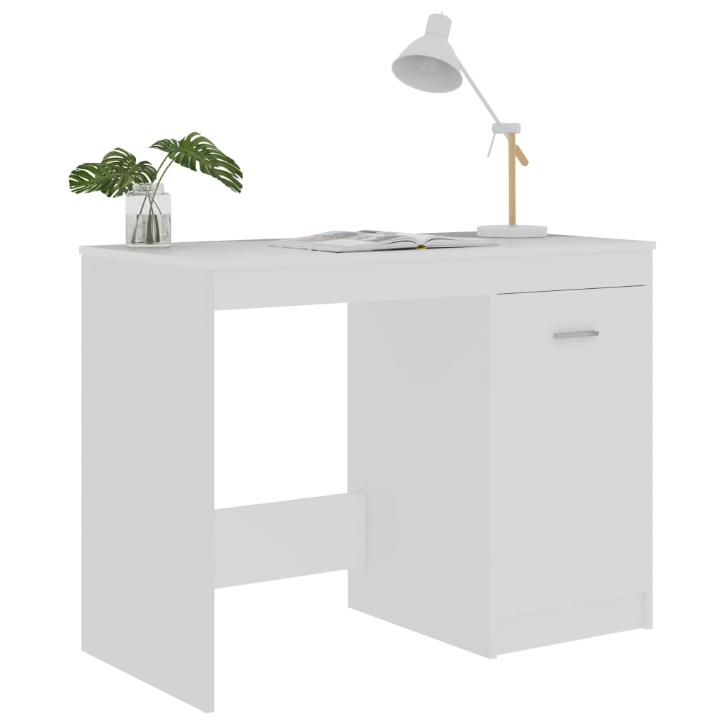 Desk White 100x50x76 cm Chipboard- Desks - HomeShopIreland - Home Shop Ireland - Desks - Desk White 100x50x76 cm Chipboard