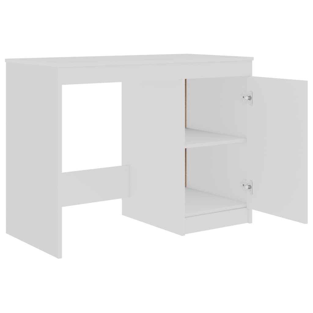 Desk White 100x50x76 cm Chipboard- Desks - HomeShopIreland - Home Shop Ireland - Desks - Desk White 100x50x76 cm Chipboard
