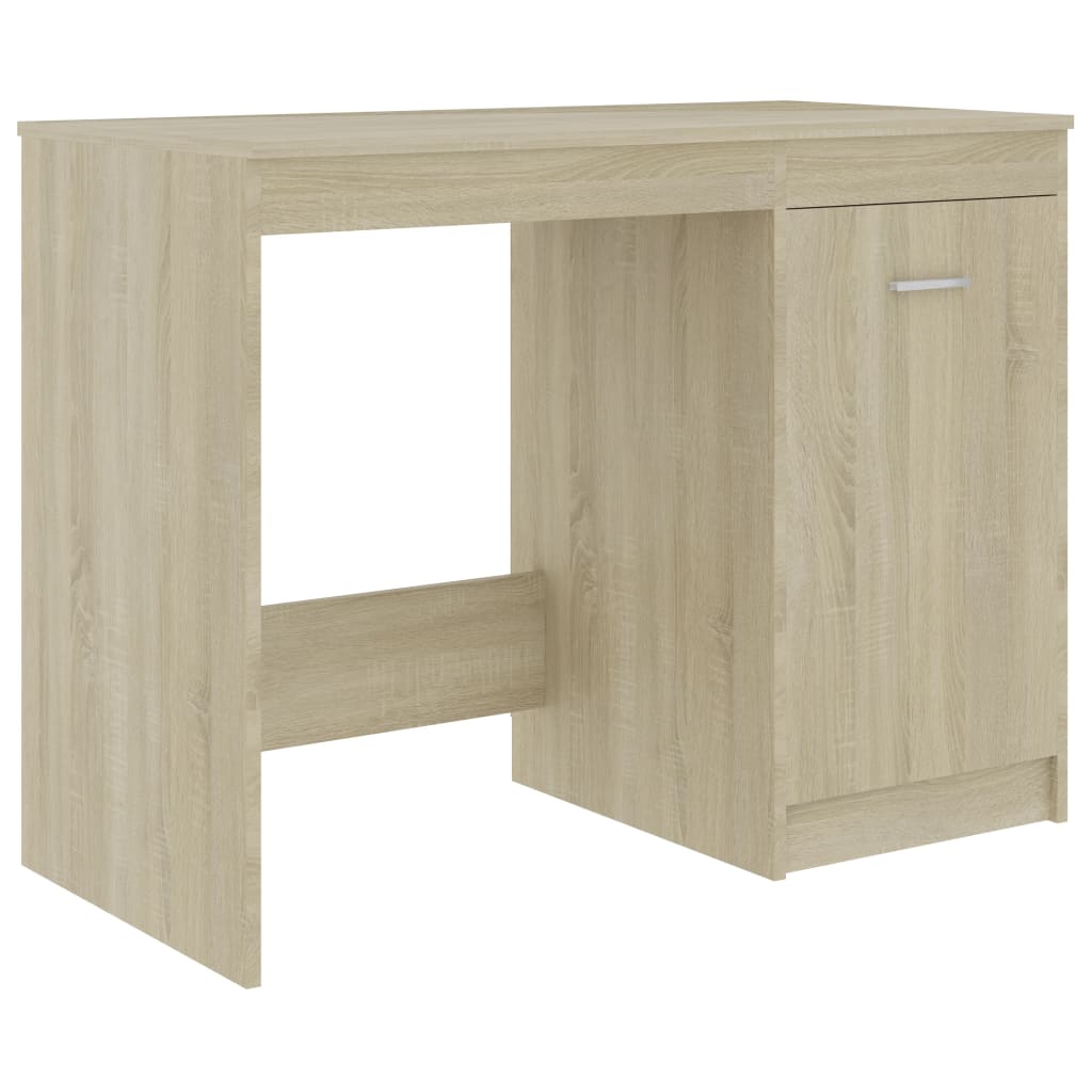 Desk Sonoma Oak 100x50x76 cm Chipboard- Desks - HomeShopIreland - Home Shop Ireland - Desks - Desk Sonoma Oak 100x50x76 cm Chipboard