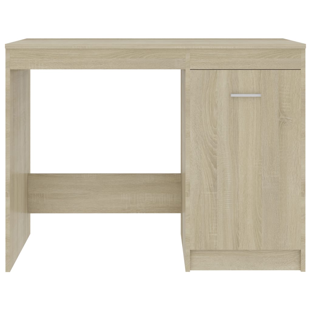 Desk Sonoma Oak 100x50x76 cm Chipboard- Desks - HomeShopIreland - Home Shop Ireland - Desks - Desk Sonoma Oak 100x50x76 cm Chipboard