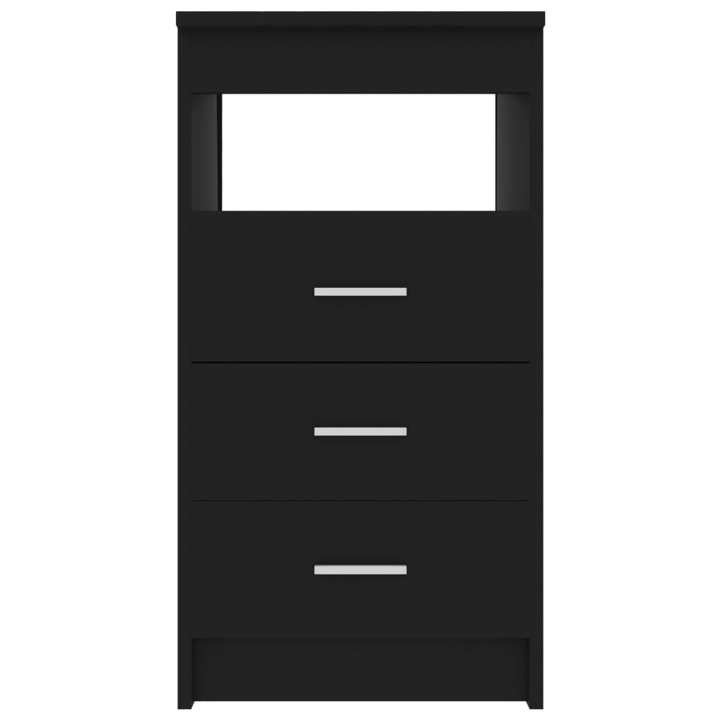 Drawer Cabinet Black 40x50x76 cm Chipboard- Storage Cabinets & Lockers - HomeShopIreland - Home Shop Ireland - Storage Cabinets & Lockers - Drawer Cabinet Black 40x50x76 cm Chipboard