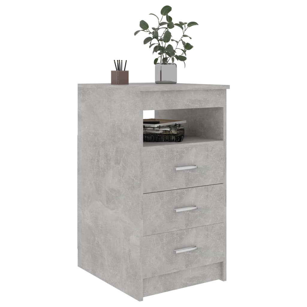 Drawer Cabinet Concrete Grey 40x50x76 cm Chipboard- Storage Cabinets & Lockers - HomeShopIreland - Home Shop Ireland - Storage Cabinets & Lockers - Drawer Cabinet Concrete Grey 40x50x76 cm Chipboard