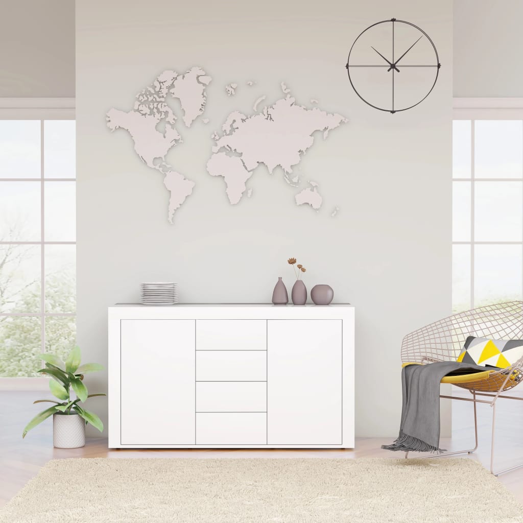 Sideboard High Gloss White 120x36x69 cm Chipboard- Buffets & Sideboards - HomeShopIreland - Home Shop Ireland - Buffets & Sideboards - Sideboard High Gloss White 120x36x69 cm Chipboard