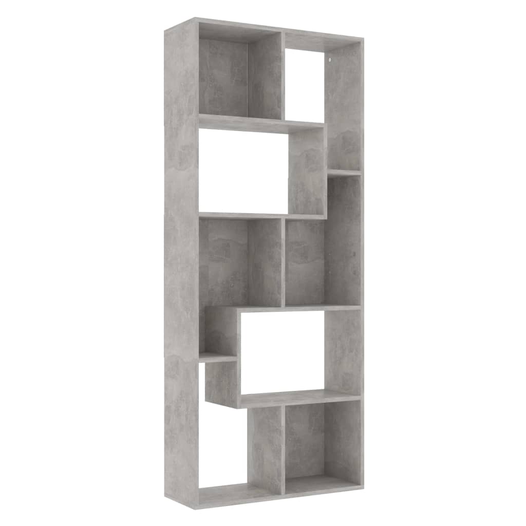 Book Cabinet Concrete Grey 67x24x161 cm Chipboard- Bookcases & Standing Shelves - HomeShopIreland - Home Shop Ireland - Bookcases & Standing Shelves - Book Cabinet Concrete Grey 67x24x161 cm Chipboard