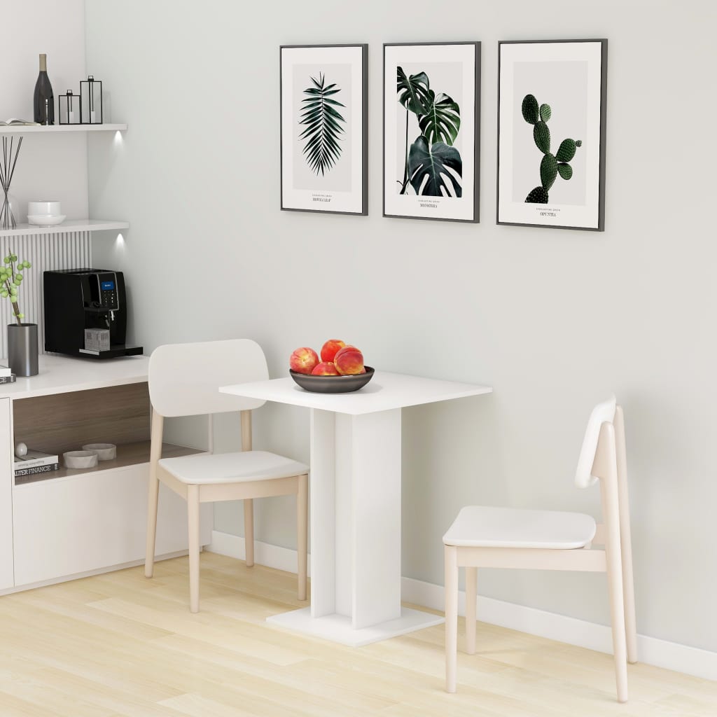 Bistro Table White 60x60x75 cm Chipboard- Kitchen & Dining Room Tables - HomeShopIreland - Home Shop Ireland - Kitchen & Dining Room Tables - Bistro Table White 60x60x75 cm Chipboard