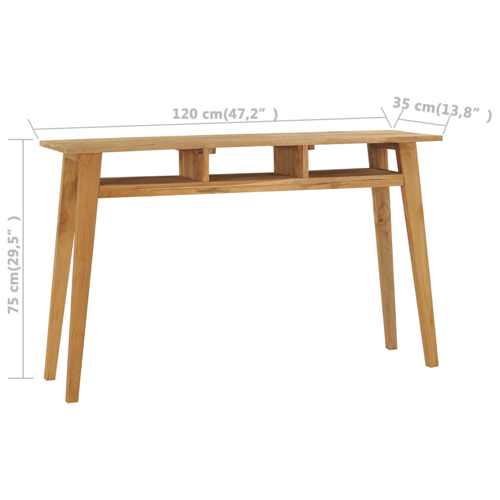 Console Table 120x35x75 cm Solid Teak Wood- End Tables - HomeShopIreland - Home Shop Ireland - End Tables - Console Table 120x35x75 cm Solid Teak Wood