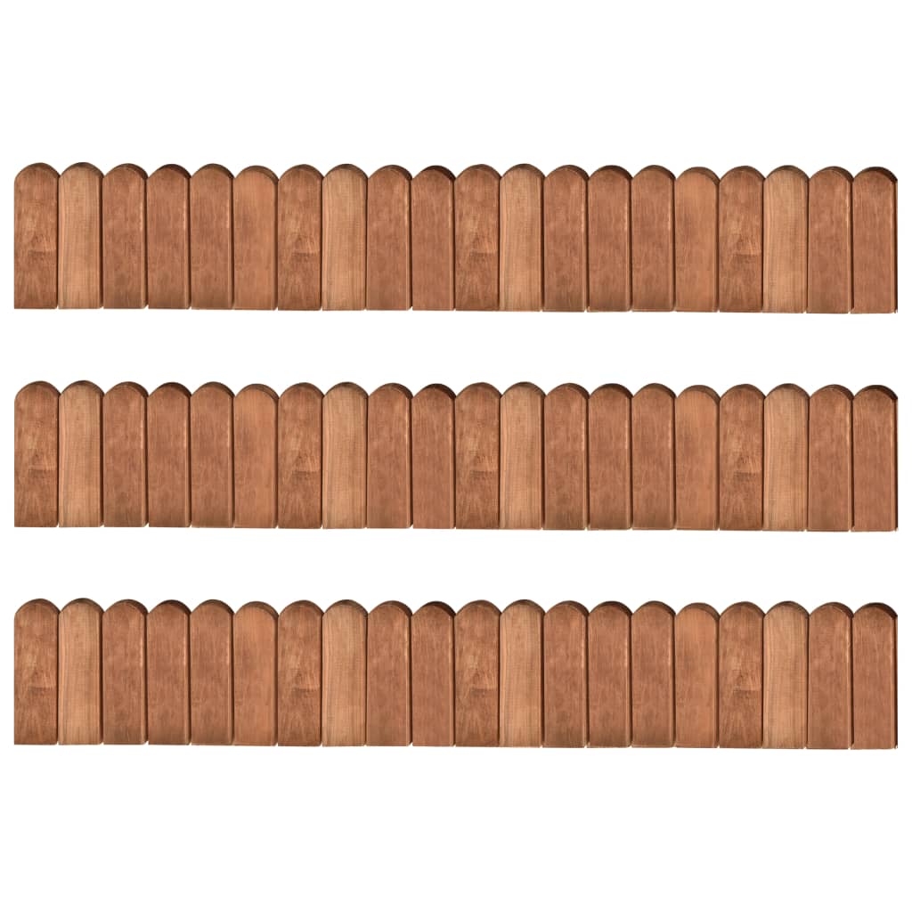 Border Rolls 3 pcs 120 cm Impregnated Pinewood- Garden Borders & Edging - HomeShopIreland - Home Shop Ireland - Garden Borders & Edging - Border Rolls 3 pcs 120 cm Impregnated Pinewood