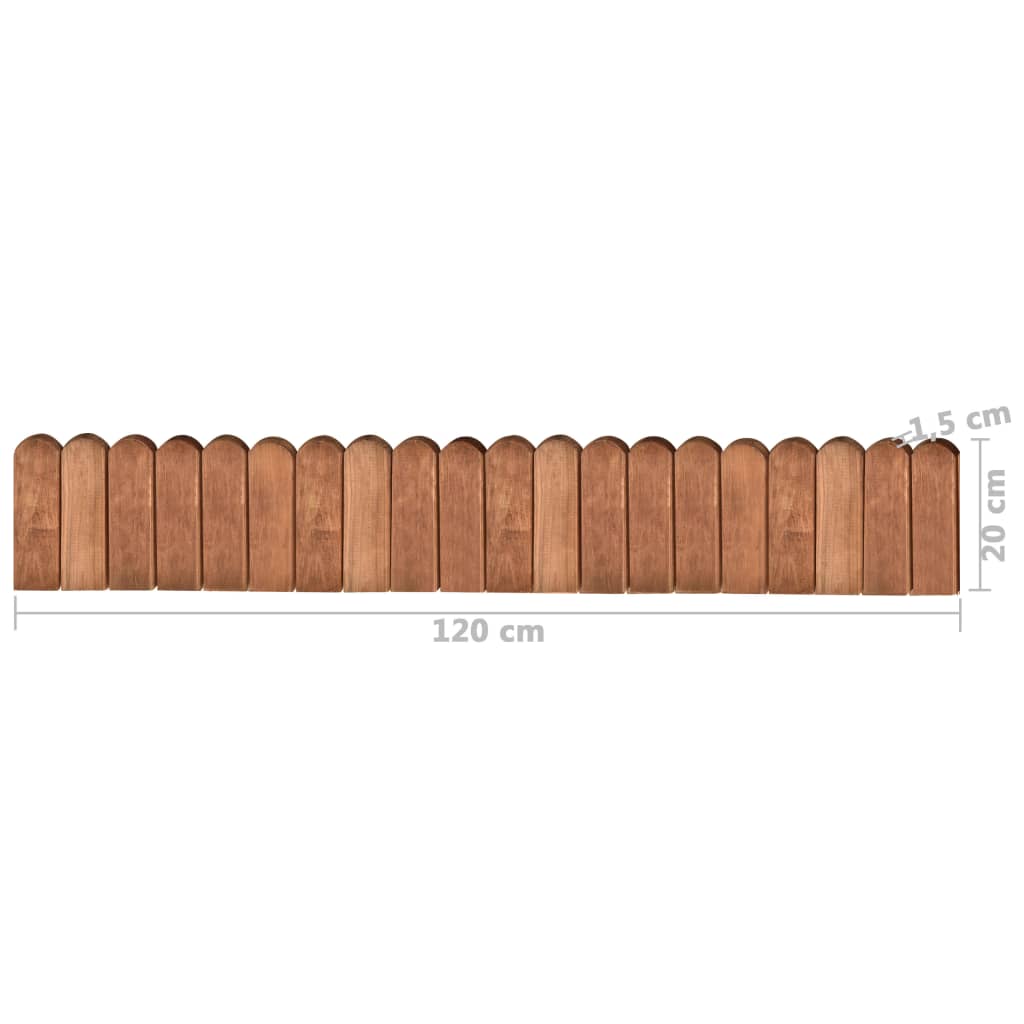 Border Rolls 3 pcs 120 cm Impregnated Pinewood- Garden Borders & Edging - HomeShopIreland - Home Shop Ireland - Garden Borders & Edging - Border Rolls 3 pcs 120 cm Impregnated Pinewood