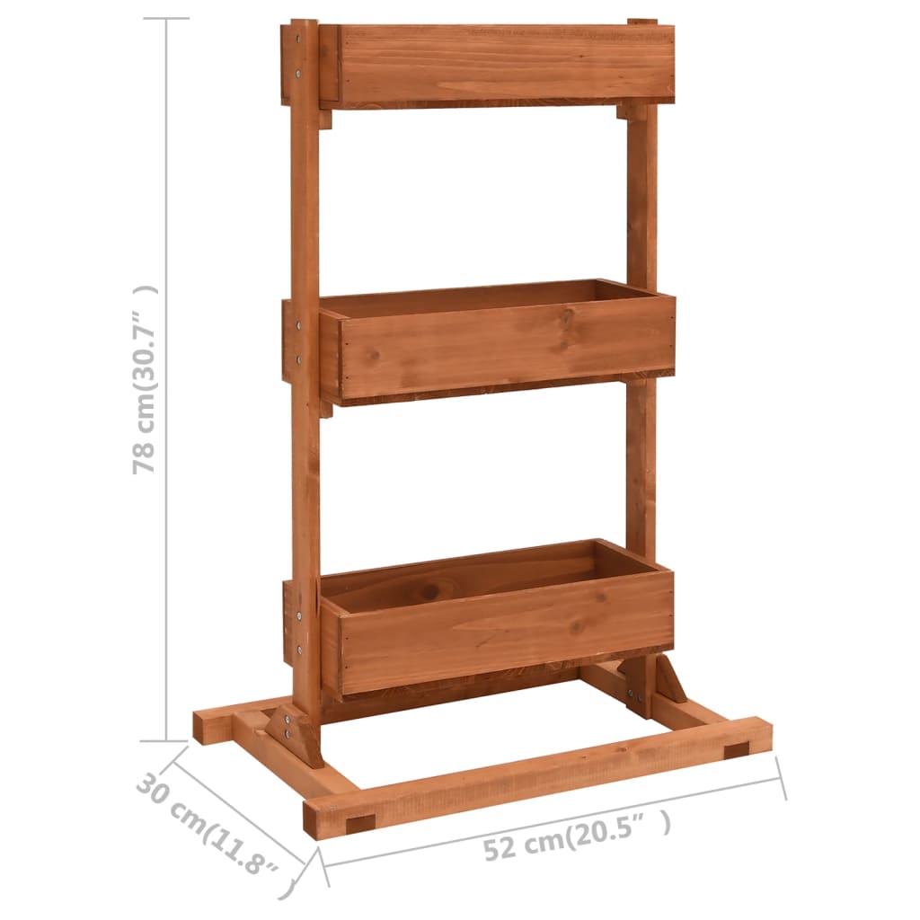 Planter 52x30x78 cm Firwood- Plant Stands - HomeShopIreland - Home Shop Ireland - Plant Stands - Planter 52x30x78 cm Firwood