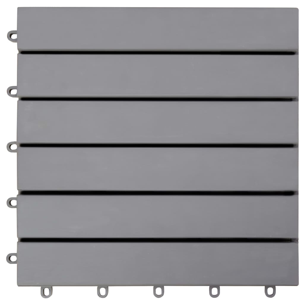Decking Tiles 30 pcs Grey Wash 30x30 cm Solid Acacia Wood- Flooring & Carpet - HomeShopIreland - Home Shop Ireland - Flooring & Carpet - Decking Tiles 30 pcs Grey Wash 30x30 cm Solid Acacia Wood