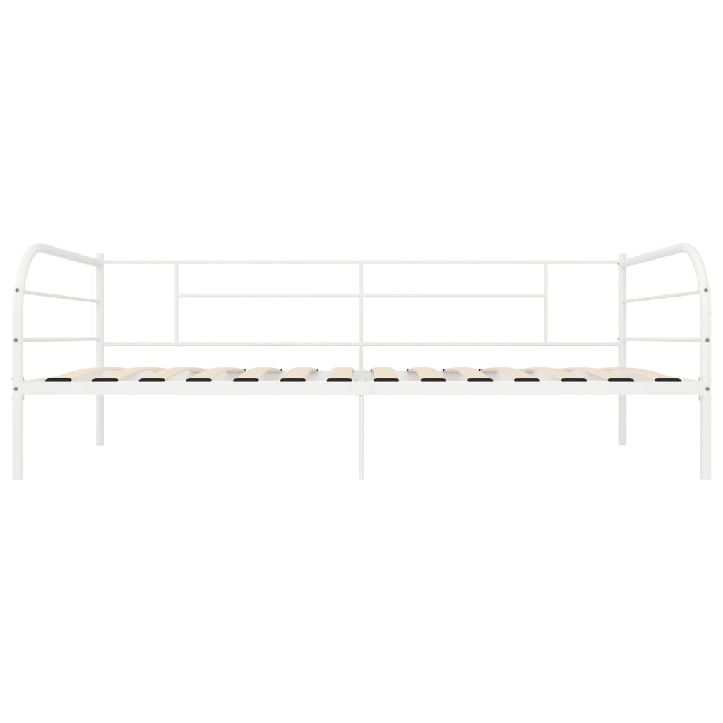 Daybed Frame White Metal 90x200 cm- Beds & Bed Frames - HomeShopIreland - Home Shop Ireland - Beds & Bed Frames - Daybed Frame White Metal 90x200 cm