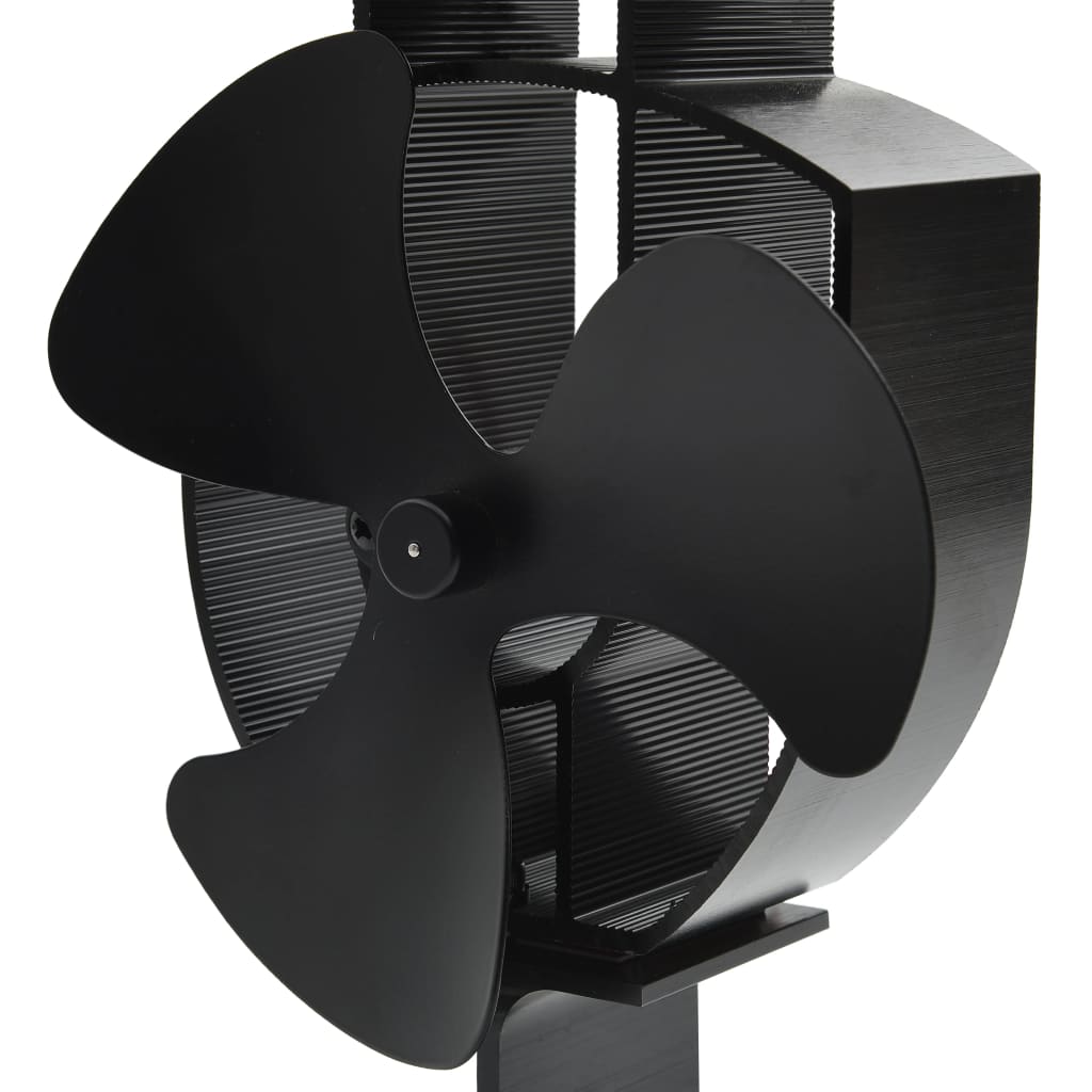 Heat Powered Stove Fan 3 Blades Black- Wood Stove Fans & Blowers - HomeShopIreland - Home Shop Ireland - Wood Stove Fans & Blowers - Heat Powered Stove Fan 3 Blades Black