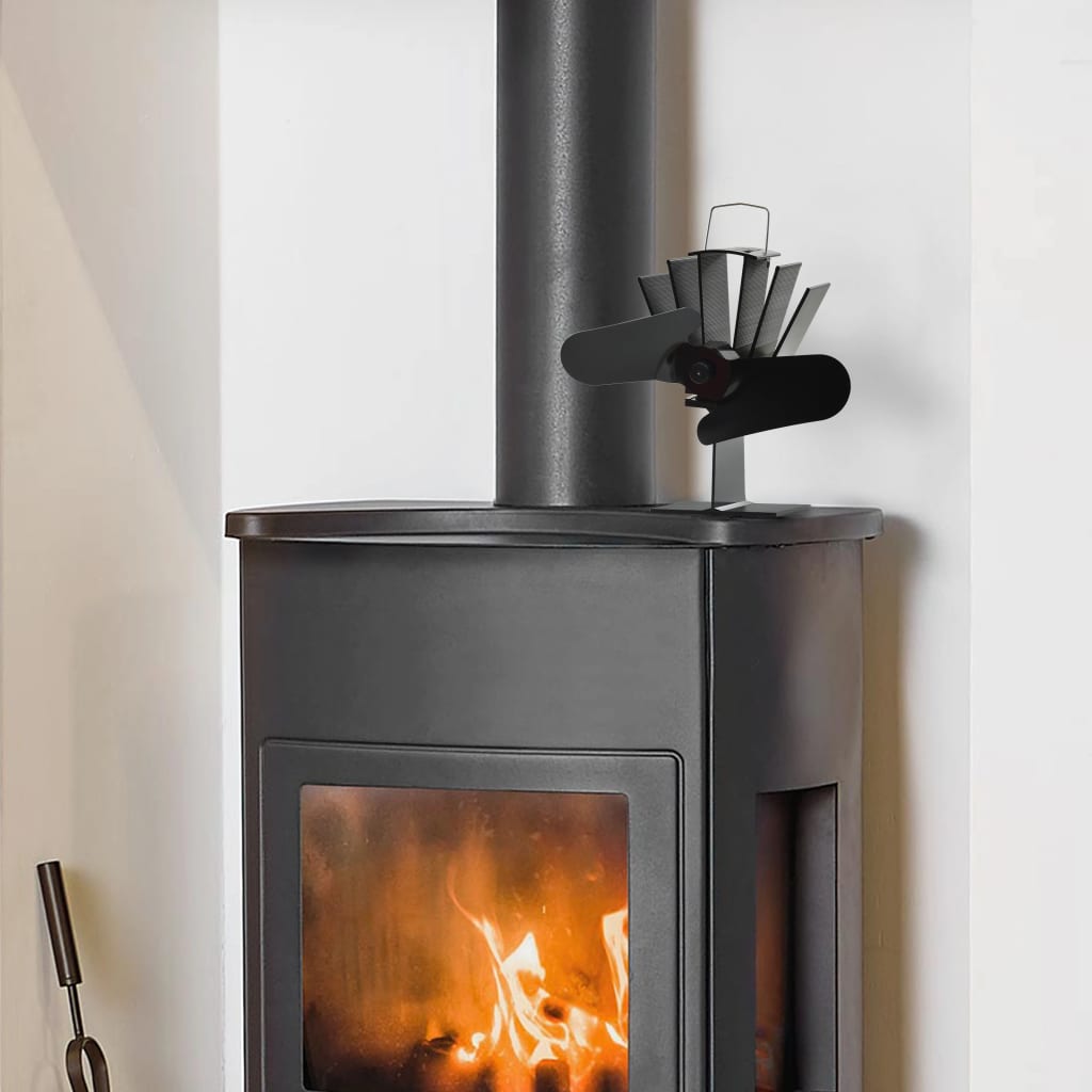 Heat Powered Stove Fan 2 Blades Black- Wood Stove Fans & Blowers - HomeShopIreland - Home Shop Ireland - Wood Stove Fans & Blowers - Heat Powered Stove Fan 2 Blades Black