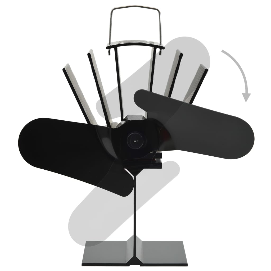 Heat Powered Stove Fan 2 Blades Black- Wood Stove Fans & Blowers - HomeShopIreland - Home Shop Ireland - Wood Stove Fans & Blowers - Heat Powered Stove Fan 2 Blades Black