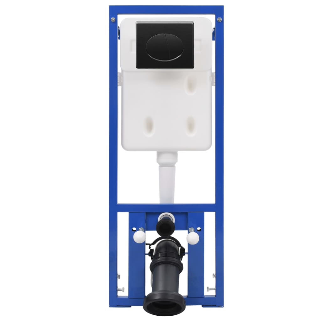 Wall-Hung Toilet with Concealed Cistern Ceramic Black- Toilets - HomeShopIreland - Home Shop Ireland - Toilets - Wall-Hung Toilet with Concealed Cistern Ceramic Black