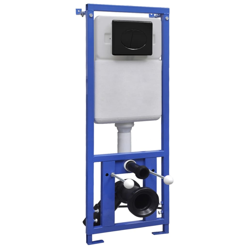 Wall-Hung Toilet with Concealed Cistern Ceramic Black- Toilets - HomeShopIreland - Home Shop Ireland - Toilets - Wall-Hung Toilet with Concealed Cistern Ceramic Black