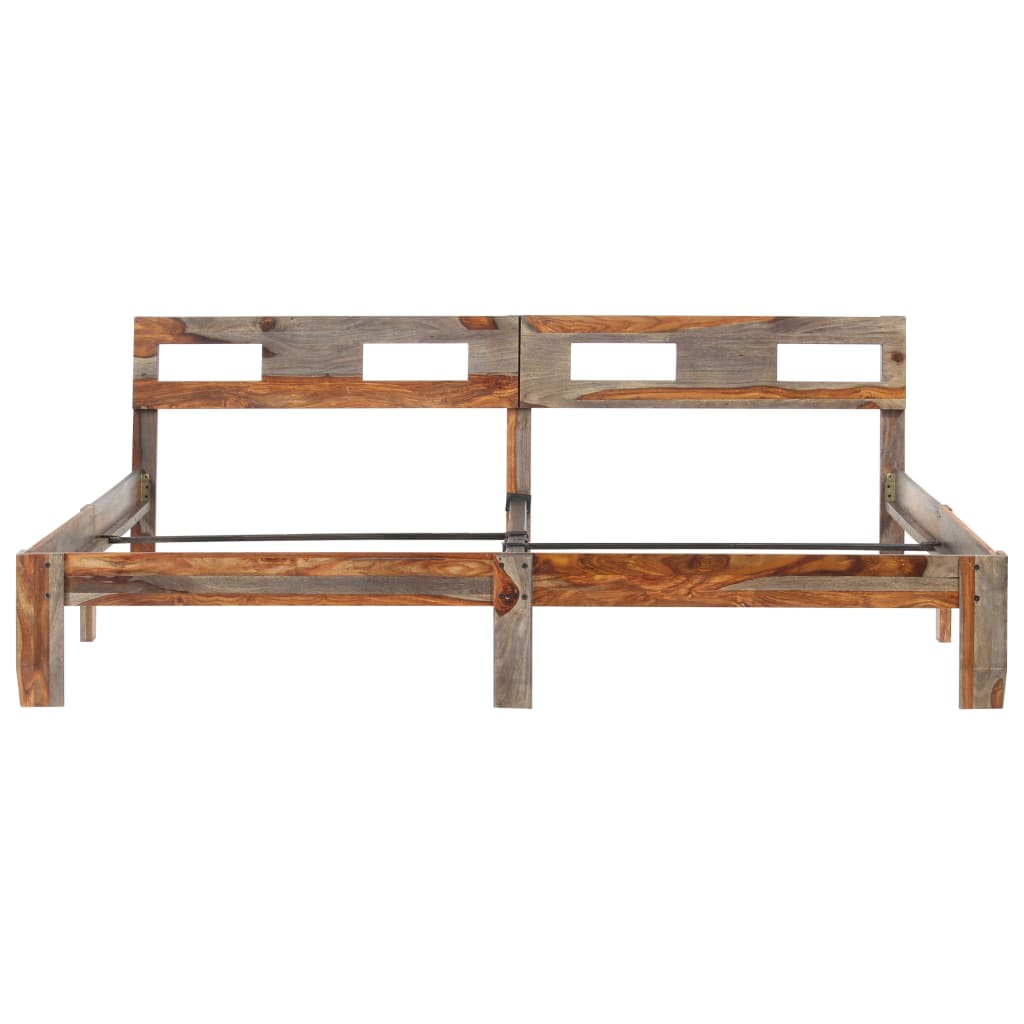 Bed Frame Solid Sheesham Wood 200x200 cm- Beds & Bed Frames - HomeShopIreland - Home Shop Ireland - Beds & Bed Frames - Bed Frame Solid Sheesham Wood 200x200 cm