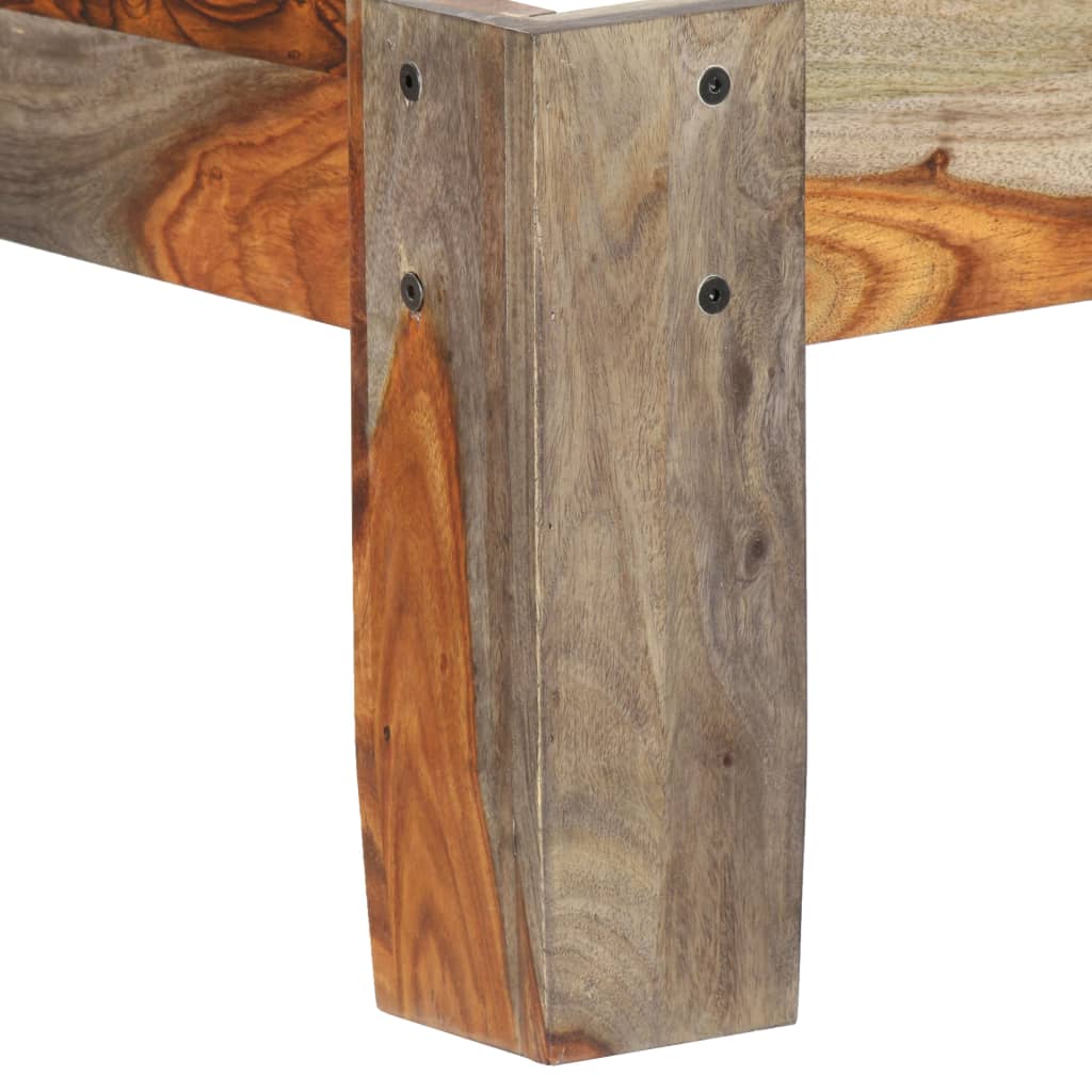 Bed Frame Solid Sheesham Wood 200x200 cm- Beds & Bed Frames - HomeShopIreland - Home Shop Ireland - Beds & Bed Frames - Bed Frame Solid Sheesham Wood 200x200 cm