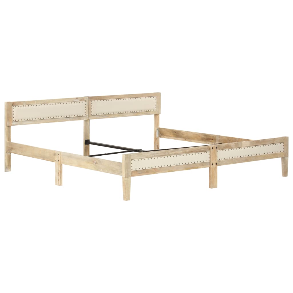 Bed Frame Solid Mango Wood 200 cm- Beds & Bed Frames - HomeShopIreland - Home Shop Ireland - Beds & Bed Frames - Bed Frame Solid Mango Wood 200 cm
