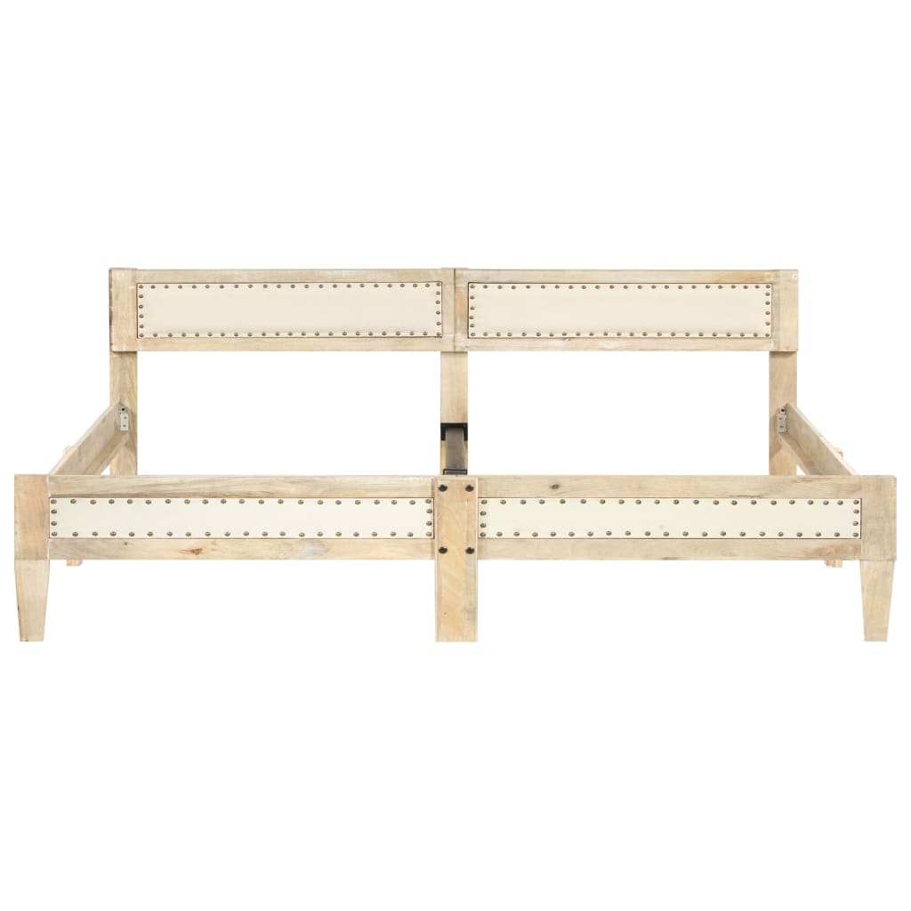 Bed Frame Solid Mango Wood 200 cm- Beds & Bed Frames - HomeShopIreland - Home Shop Ireland - Beds & Bed Frames - Bed Frame Solid Mango Wood 200 cm