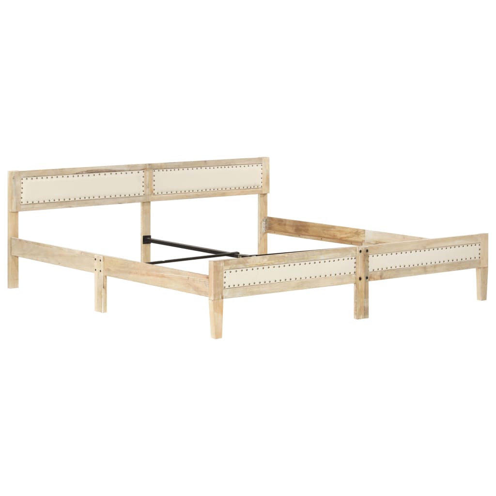 Bed Frame Solid Mango Wood 200 cm- Beds & Bed Frames - HomeShopIreland - Home Shop Ireland - Beds & Bed Frames - Bed Frame Solid Mango Wood 200 cm