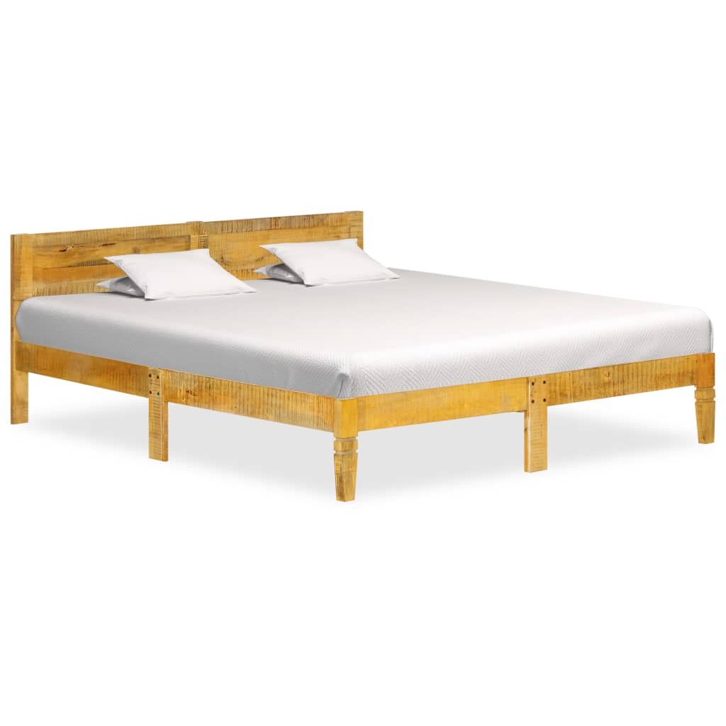 Bed Frame Solid Mango Wood 180 cm- Beds & Bed Frames - HomeShopIreland - Home Shop Ireland - Beds & Bed Frames - Bed Frame Solid Mango Wood 180 cm